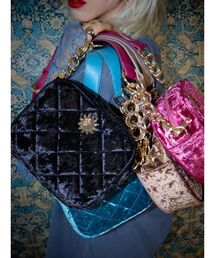 EVRIS | ベロアキルティングBAG(ショルダーバッグ)