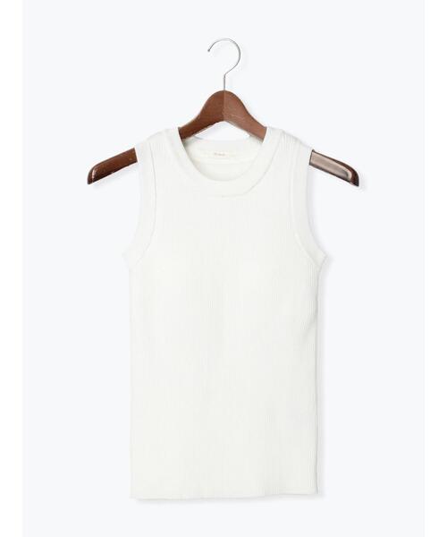 Te chichi（テチチ）の「リブニットタンクトップ(カップ付)（ニット/セーター・レディース・オフホワイト/ブラック/ブラウン・F）」の17枚目の写真