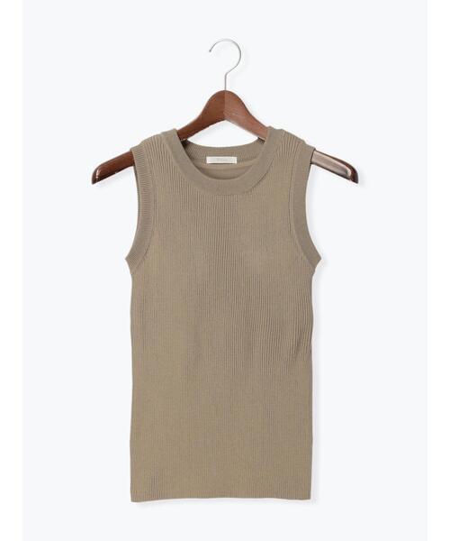 Te chichi（テチチ）の「リブニットタンクトップ(カップ付)（ニット/セーター・レディース・オフホワイト/ブラック/ブラウン・F）」の7枚目の写真