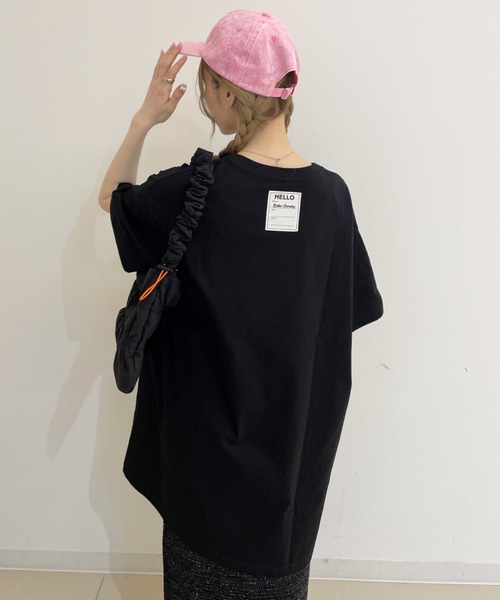 RODEO CROWNS WIDE BOWL(ロデオクラウンズワイドボウル)の「ネームパッチワンピース(ワンピース・レディース・ピンク/オフホワイト/ブラック/ダークグリーン・FREE)」の3枚目の写真