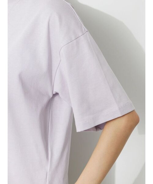 CRAFT STANDARD BOUTIQUE（クラフトスタンダードブティック）の「接触冷感/モックネックリングドットプルオーバー（Tシャツ/カットソー・レディース・ブラック/サックスブルー/ラベンダー/ホワイト・FREE）」の11枚目の写真