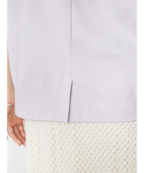 CRAFT STANDARD BOUTIQUE（クラフトスタンダードブティック）の「接触冷感/モックネックリングドットプルオーバー（Tシャツ/カットソー・レディース・ブラック/サックスブルー/ラベンダー/ホワイト・FREE）」の12枚目の写真