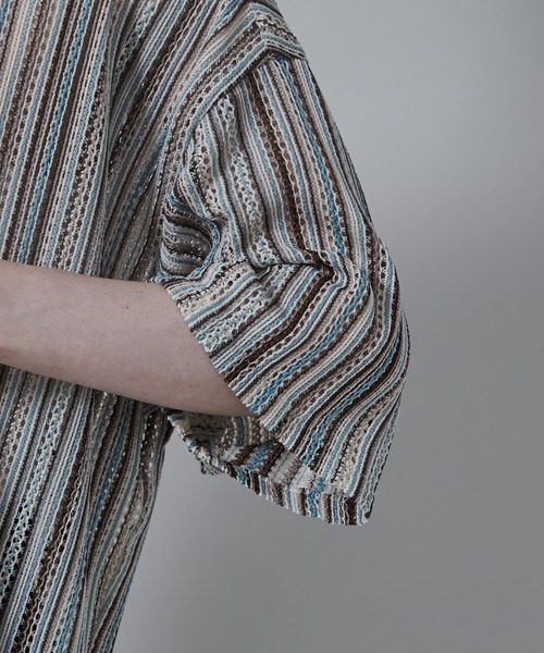 LUCY（ルーシー）の「LUCY/ストライプメッシュBIGシャツ（シャツ/ブラウス・メンズ・その他1/その他2/その他3・LARGE/MEDIUM）」の8枚目の写真