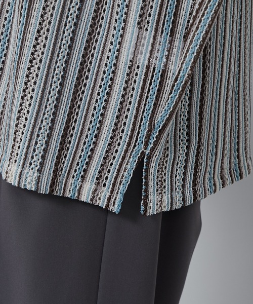 LUCY（ルーシー）の「LUCY/ストライプメッシュBIGシャツ（シャツ/ブラウス・メンズ・その他1/その他2/その他3・LARGE/MEDIUM）」の9枚目の写真