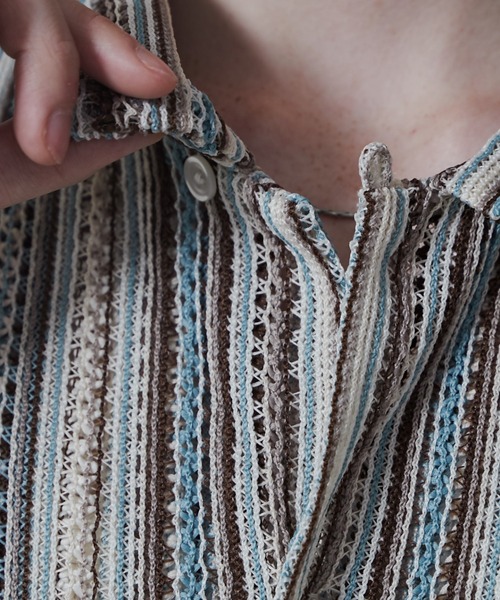 LUCY（ルーシー）の「LUCY/ストライプメッシュBIGシャツ（シャツ/ブラウス・メンズ・その他1/その他2/その他3・LARGE/MEDIUM）」の11枚目の写真