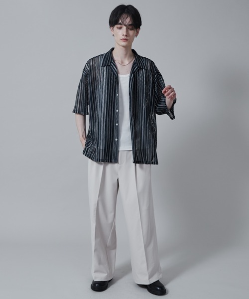 LUCY（ルーシー）の「LUCY/ストライプメッシュBIGシャツ（シャツ/ブラウス・メンズ・その他1/その他2/その他3・LARGE/MEDIUM）」の22枚目の写真