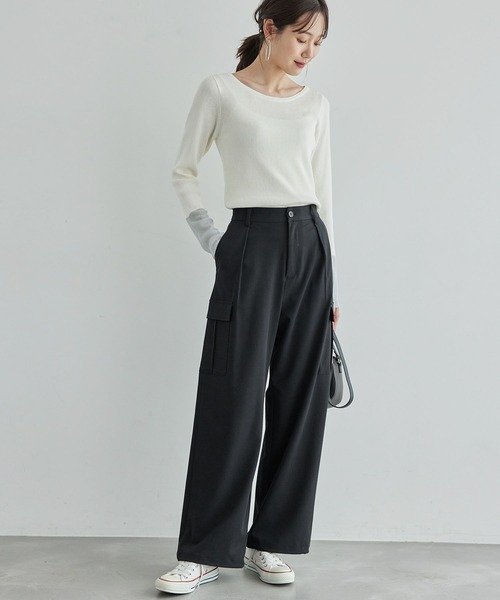 ROPE' PICNIC（ロペピクニック）の「【継続品番・新色追加】カーゴパンツ（カーゴパンツ・レディース・グレー/ブラック・36/38）」の21枚目の写真