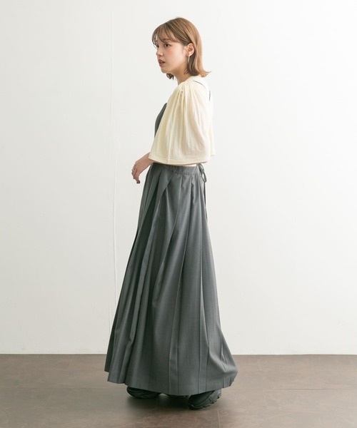 KBF（ケイビーエフ）の「フリルスリーブシアーカットソー（Tシャツ/カットソー・レディース・アイボリー/ラベンダー/ダークブラウン・ONE）」の8枚目の写真