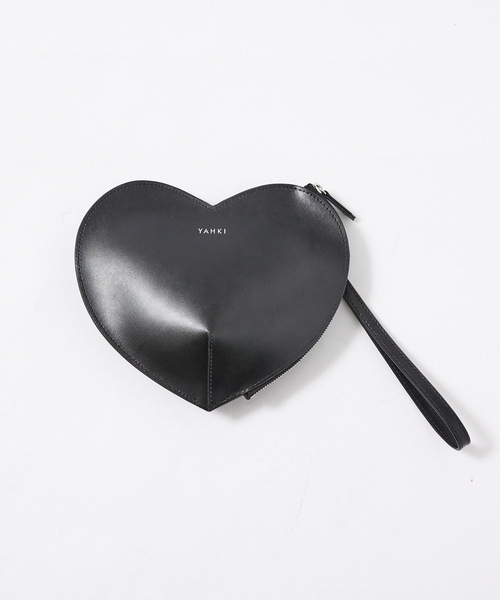 qualite（カリテ）の「【YAHKI】ハート型バッグ（ハンドバッグ・レディース・グレー/ダークグリーン/ブラック・フリー）」の2枚目の写真