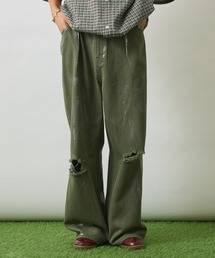 WETTEMPT | SILVER PAINT DAMAGE DENIM PANTS /シルバーペイントダメージデニムパンツ(デニムパンツ)
