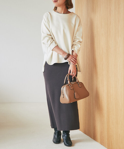 cache cache（カシュ カシュ）の「【cache cache(カシュカシュ)】シボフェイクレザーボストンバッグ（ボストンバッグ・レディース・ブラック/ベージュ/レッド・FREE）」の20枚目の写真