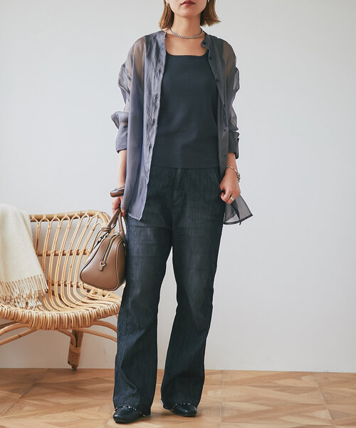 cache cache（カシュ カシュ）の「【cache cache(カシュカシュ)】シボフェイクレザーボストンバッグ（ボストンバッグ・レディース・ブラック/ベージュ/レッド・FREE）」の21枚目の写真