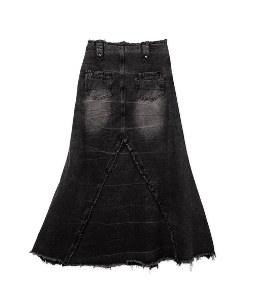 dispark（ディスパーク）の「DISPARK/フリンジデニムロンスカ（デニムスカート・レディース・ブラック/ブルー系1・FREE）」の15枚目の写真