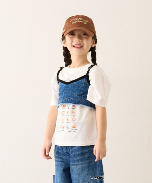 CIAOPANIC TYPY（チャオパニックティピー）の「【KIDS】テープベロアデニムキャミ（キャミソール・キッズ・ネイビー/ブラック・XX-LARGE/X-LARGE/LARGE/MEDIUM/SMALL）」の18枚目の写真