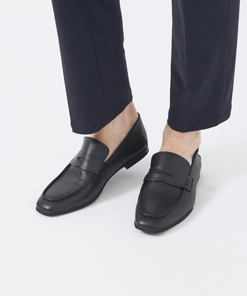 ABAHOUSE（アバハウス）の「ブラックロファースクエアトゥシリーズ/バブーシュ/ペニーローファー/ビットローファー（スリッポン・メンズ・ブラック系その他/ブラック系その他2・S/M/L）」の2枚目の写真