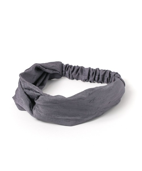 studio CLIP（スタディオクリップ）の「クロスボリュームターバン（ヘアバンド・レディース・チャコール/ベージュ/カーキ・FREE）」の2枚目の写真