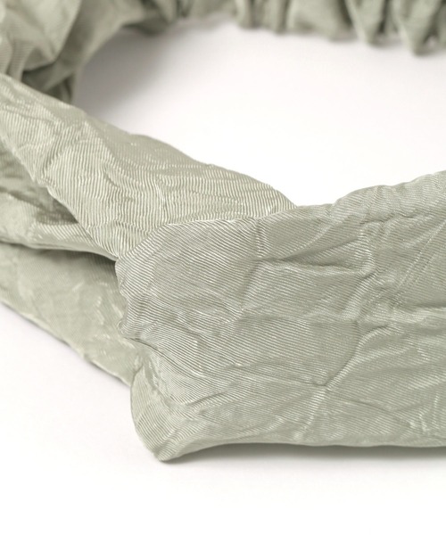 studio CLIP（スタディオクリップ）の「クロスボリュームターバン（ヘアバンド・レディース・チャコール/ベージュ/カーキ・FREE）」の6枚目の写真