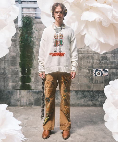 amok（アモク）の「TWINS KNIT（ニット/セーター・メンズ・ホワイト/ブラック・S/M）」の10枚目の写真