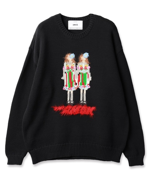 amok（アモク）の「TWINS KNIT（ニット/セーター・メンズ・ホワイト/ブラック・S/M）」の7枚目の写真