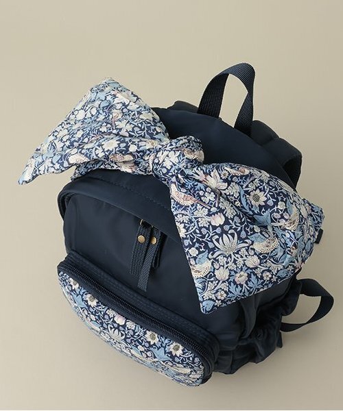 sense of wonder（センスオブワンダー）の「リバティリボンリュック（バックパック/リュック・キッズ・ピンク/ネイビー・S/M）」の5枚目の写真