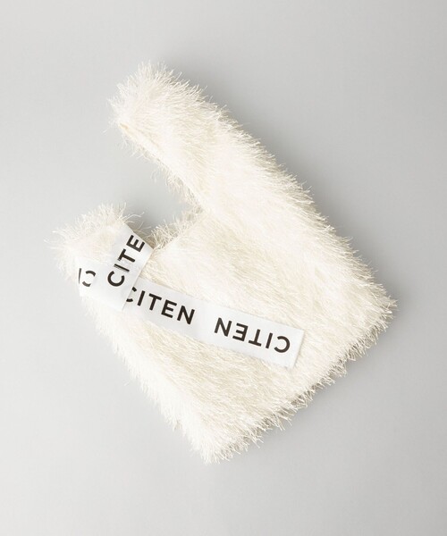 CITEN（シテン）の「＜CITEN＞フリンジ ショッパー バッグ（ハンドバッグ・レディース・ライトブルー/ブラック/ホワイト・FREE）」の10枚目の写真