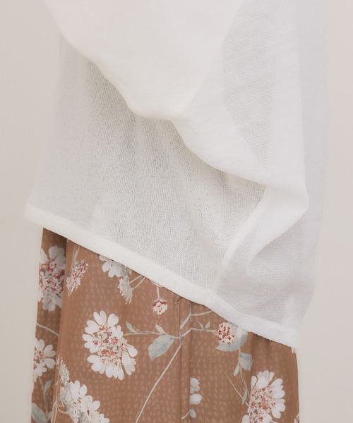 KATHARINE ROSS(キャサリンロス)の「【KATHARINE ROSS】日本製 ワッフルプルオーバー(Tシャツ/カットソー・レディース・アイボリー/ブラック・MEDIUM)」の22枚目の写真