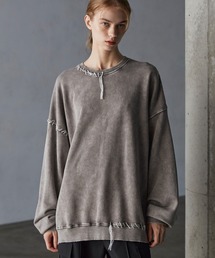 SERACE | 【SERACE】Heavy weight vintage pigment damage stitch sweat / ヘビーウェイトヴィンテージピグメントダメージステッチスウェット(スウェット)