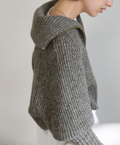 select MOCA（セレクトモカ）の「【新色追加】メランジハーフジップ