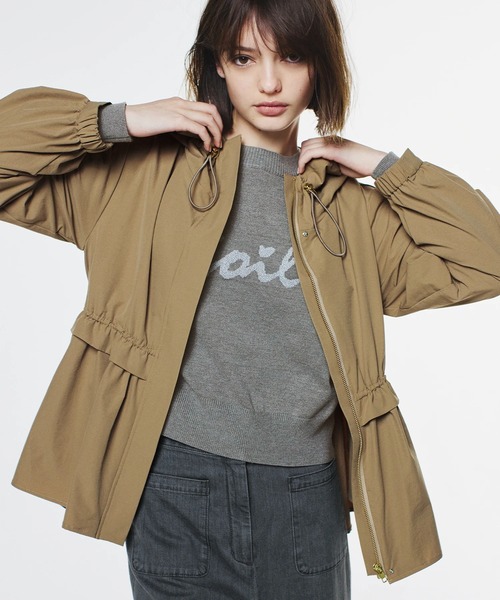 STRAWBERRY-FIELDS（ストロベリーフィールズ）の「ドロストフリルマウンテンパーカー（マウンテンパーカー・レディース・キャメル/グレー系その他/ブラック・2）」の12枚目の写真