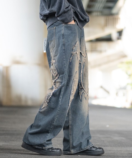 Dab DirtyA POPUP限定 デニムパンツ S SOSHIOTSUKI - 【25SS】ドレープ ポケット ウォッシュド デニム パンツ
