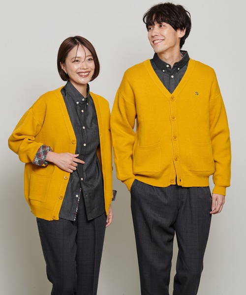 Arnold Palmer（アーノルドパーマー）の「シェア PBT ミラノリブ ニットカーディガン（カーディガン/ボレロ・レディース・オートミール/マスタード/ダークブルー/ブラウン/ターコイズブルー/ブラック・XS/S/M/L/LL）」の6枚目の写真