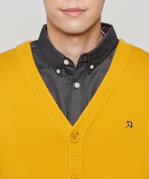 Arnold Palmer（アーノルドパーマー）の「シェア PBT ミラノリブ ニットカーディガン（カーディガン/ボレロ・レディース・オートミール/マスタード/ダークブルー/ブラウン/ターコイズブルー/ブラック・XS/S/M/L/LL）」の17枚目の写真