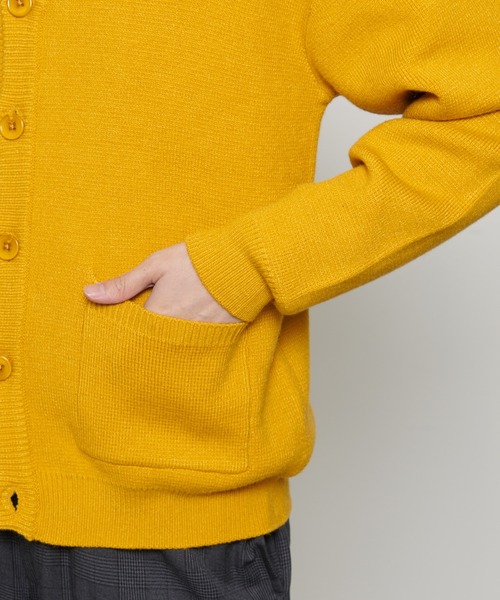 Arnold Palmer（アーノルドパーマー）の「シェア PBT ミラノリブ ニットカーディガン（カーディガン/ボレロ・レディース・オートミール/マスタード/ダークブルー/ブラウン/ターコイズブルー/ブラック・XS/S/M/L/LL）」の19枚目の写真