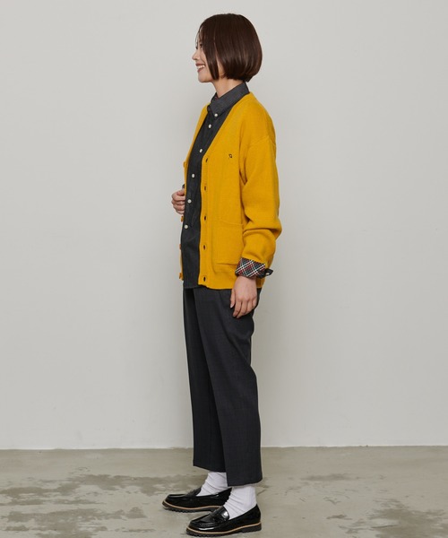 Arnold Palmer（アーノルドパーマー）の「シェア PBT ミラノリブ ニットカーディガン（カーディガン/ボレロ・レディース・オートミール/マスタード/ダークブルー/ブラウン/ターコイズブルー/ブラック・XS/S/M/L/LL）」の15枚目の写真