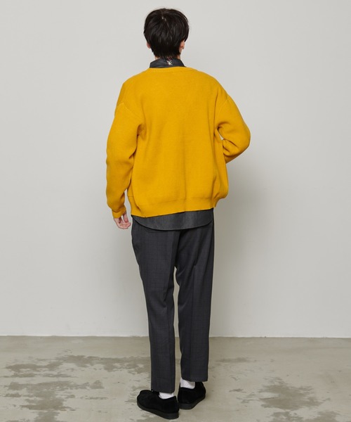 Arnold Palmer（アーノルドパーマー）の「シェア PBT ミラノリブ ニットカーディガン（カーディガン/ボレロ・レディース・オートミール/マスタード/ダークブルー/ブラウン/ターコイズブルー/ブラック・XS/S/M/L/LL）」の13枚目の写真