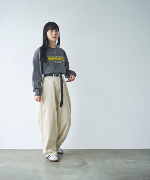 coen（コーエン）の「オーガンジーベストセットロゴTシャツ（Tシャツ/カットソー・レディース・オフホワイト/ダークグレー/その他1/その他2・M/L）」の18枚目の写真