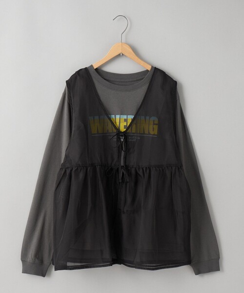セール】オーガンジーベストセットロゴTシャツ（Tシャツ