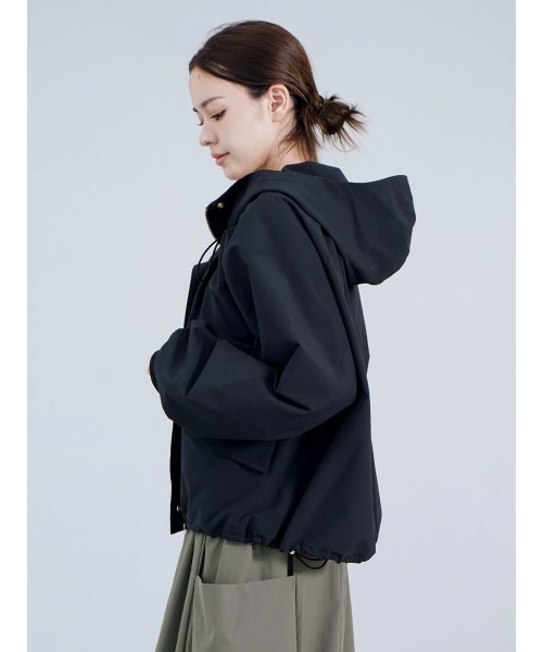 セール】【ストレッチ・撥水】ドロストパーカーブルゾン（ブルゾン  