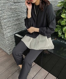 aity（アイティ）の「ブラウスキャミソールパンツセレモニースーツ3点セット テーパード セットアップ 入園式 卒園式 入学式 卒業式 お宮参り 七五三 ママ（スーツセット）」