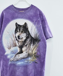 【ヴィンテージ古着】90's THE MOUNTAIN 狼 タイダイ Tシャツ