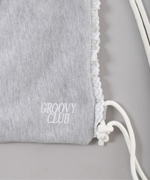 WC（ダブル シー）の「フリルレーススウェットナップサック（バックパック/リュック・レディース・ピンク/グレー・FREE）」の21枚目の写真