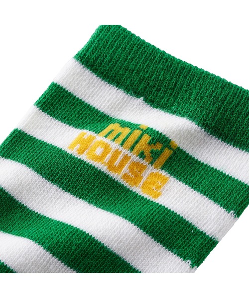 MIKI HOUSE（ミキハウス）の「【WEB限定】ボーダーソックス（大人用）（ソックス/靴下・レディース・ネイビー/グリーン・25/23/25-27CM）」の10枚目の写真