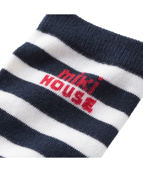 MIKI HOUSE（ミキハウス）の「【WEB限定】ボーダーソックス（大人用）（ソックス/靴下・レディース・ネイビー/グリーン・25/23/25-27CM）」の13枚目の写真