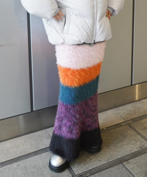 JOINT WORKS（ジョイントワークス）の「マルチフェザーヤーンスカート（スカート・レディース・ブルー/オレンジ・FREE）」の2枚目の写真