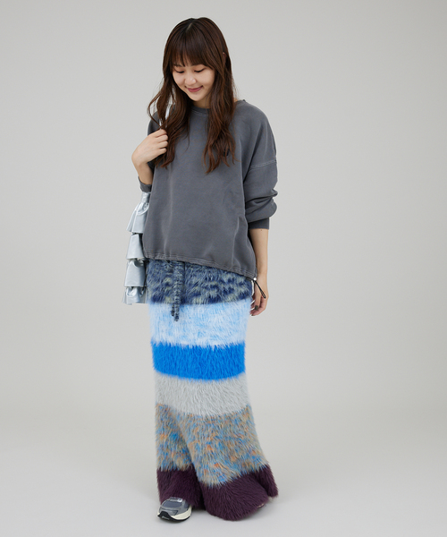 JOINT WORKS（ジョイントワークス）の「マルチフェザーヤーンスカート（スカート・レディース・ブルー/オレンジ・FREE）」の4枚目の写真