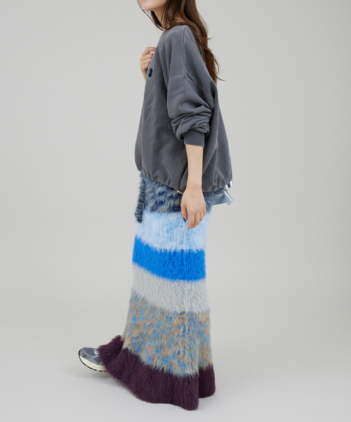 JOINT WORKS（ジョイントワークス）の「マルチフェザーヤーンスカート（スカート・レディース・ブルー/オレンジ・FREE）」の5枚目の写真