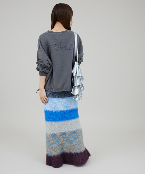 JOINT WORKS（ジョイントワークス）の「マルチフェザーヤーンスカート（スカート・レディース・ブルー/オレンジ・FREE）」の6枚目の写真