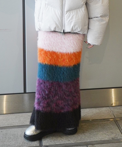 JOINT WORKS（ジョイントワークス）の「マルチフェザーヤーンスカート（スカート・レディース・ブルー/オレンジ・FREE）」の13枚目の写真