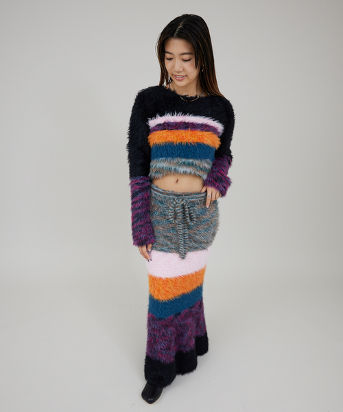 JOINT WORKS（ジョイントワークス）の「マルチフェザーヤーンスカート（スカート・レディース・ブルー/オレンジ・FREE）」の15枚目の写真