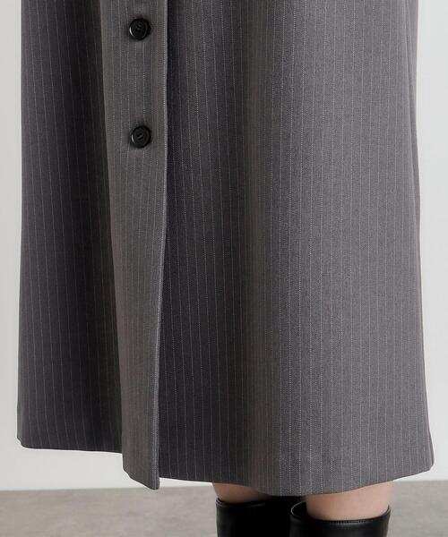 grove（グローブ）の「◆ストライプアソートジャンドレ（ワンピース・レディース・グレー系2/ダークブラウン系3/ブラック系3・02/03/01/04/05）」の14枚目の写真